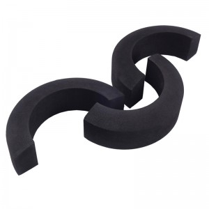 Otřesy absorbující EVA heterosexuální materiál hoření zpomalující černý dongguan pěnový pěnový ava heterosexuální lisování materiálu